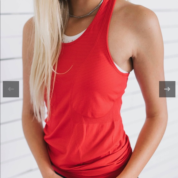 ZYIA Tops - Zyia Red Copper Charged Tank